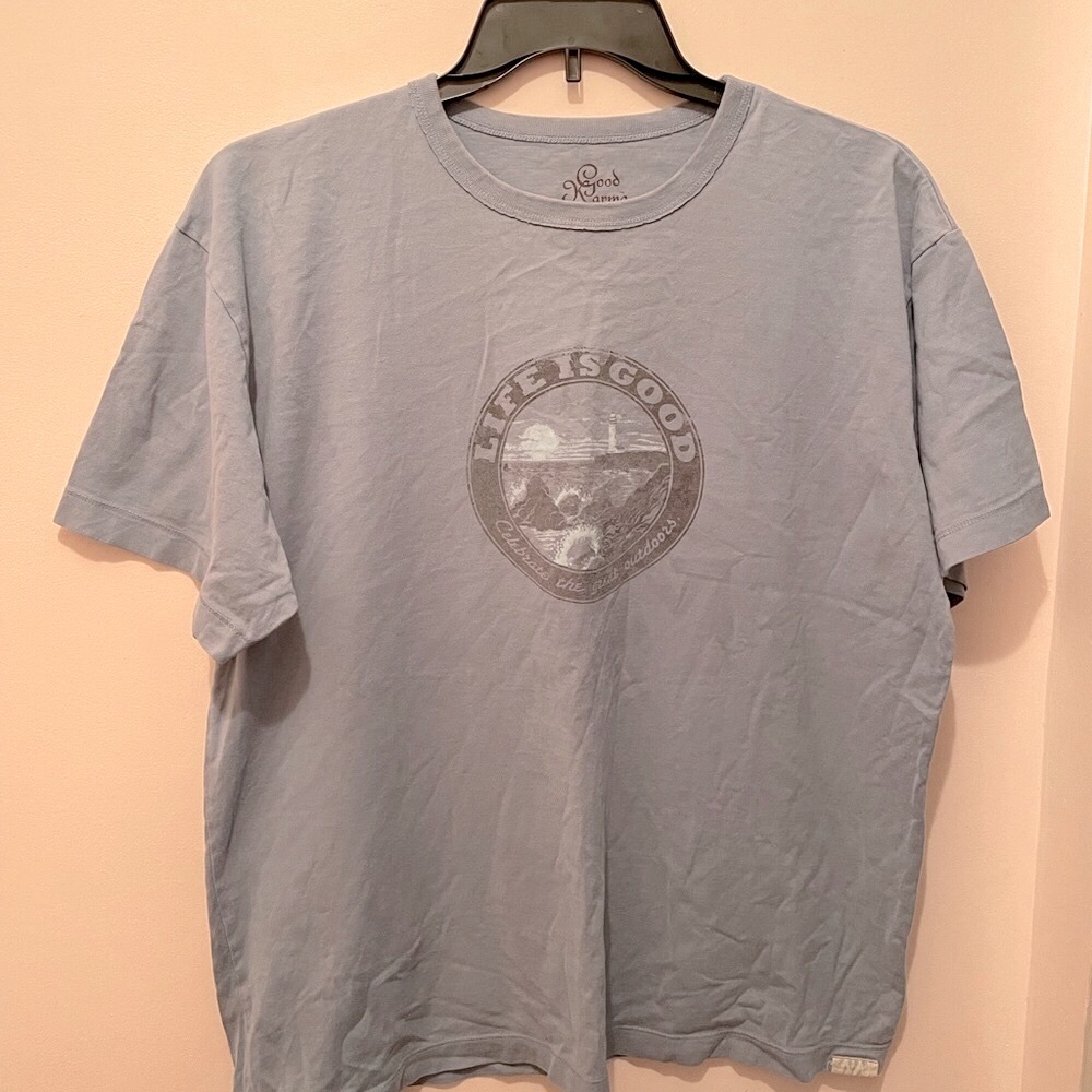 Life is Good T-Shirt in blue